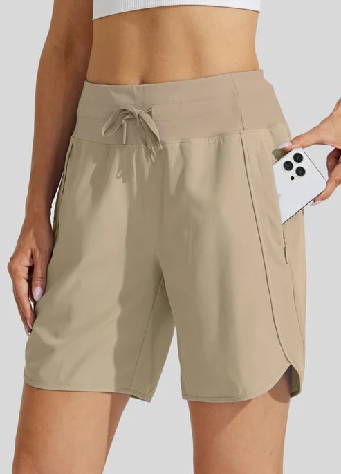 ⏰Hot Sale Unisex 7-Inch High-Waisted Running Pants with Belt Design