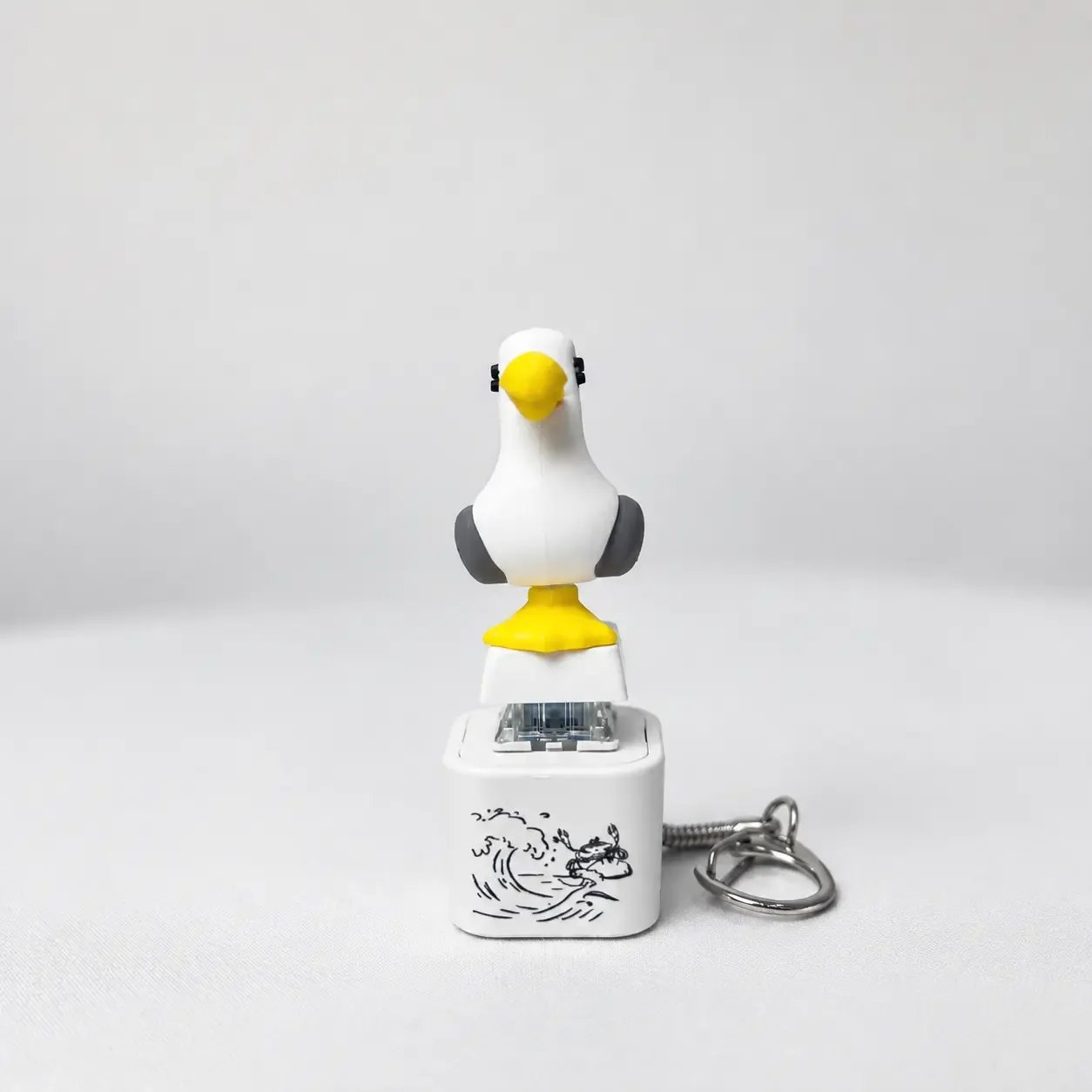 🐦 😂 Seagull "MINE!" Sound Button Keychain – Real Sound & LED Light Fun Gift
