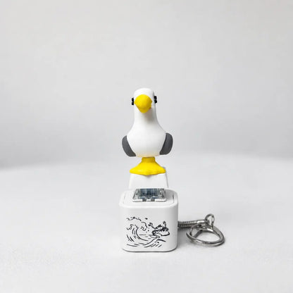 🐦 😂 Seagull "MINE!" Sound Button Keychain – Real Sound & LED Light Fun Gift