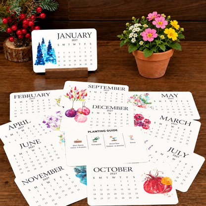 ✨✨Early Holiday Sale 48% OFF🌱Eco-Friendly Plantable “Timeless” Seed Calendar 2027