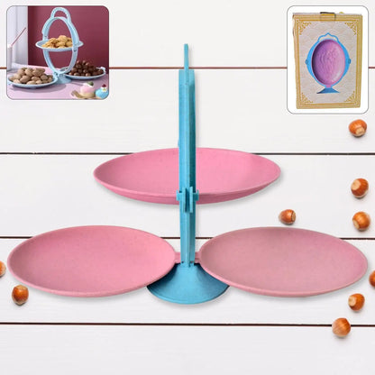 🍃Foldable Mirror Shape Dried Fruit Tray