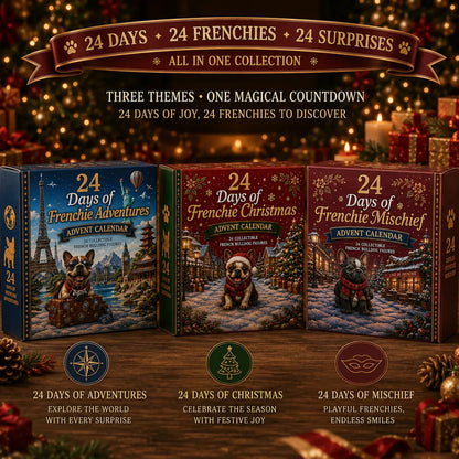 ⏳ Last Day 49% OFF – 🐶 24-Day French Bulldog Christmas Advent Calendar | 24 Unique Collectible Frenchie Characters with Different Outfits, Personalities & Daily Holiday Surprises 🎄✨