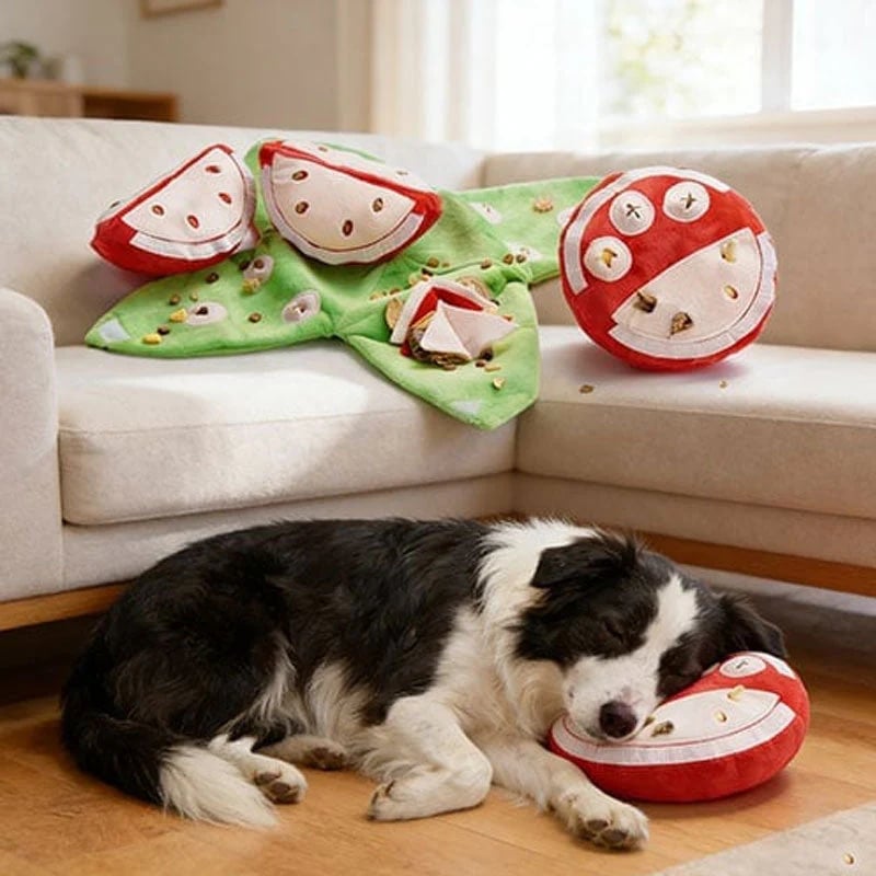 🐶Orange Hide-and-Seek Plush Dog Toys