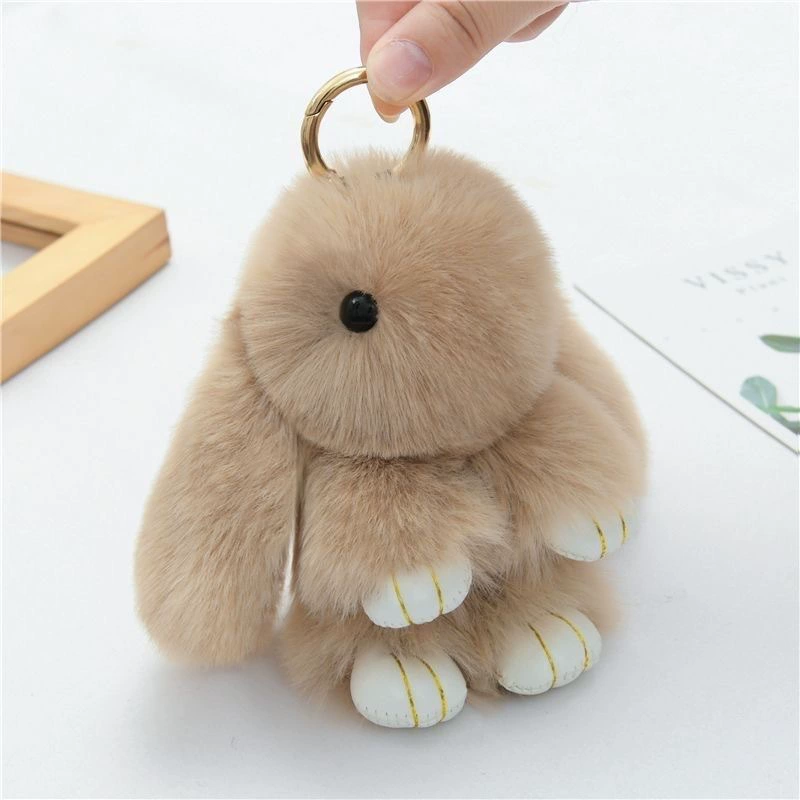 Plush Bunny Keychain Pendant