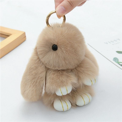 Plush Bunny Keychain Pendant