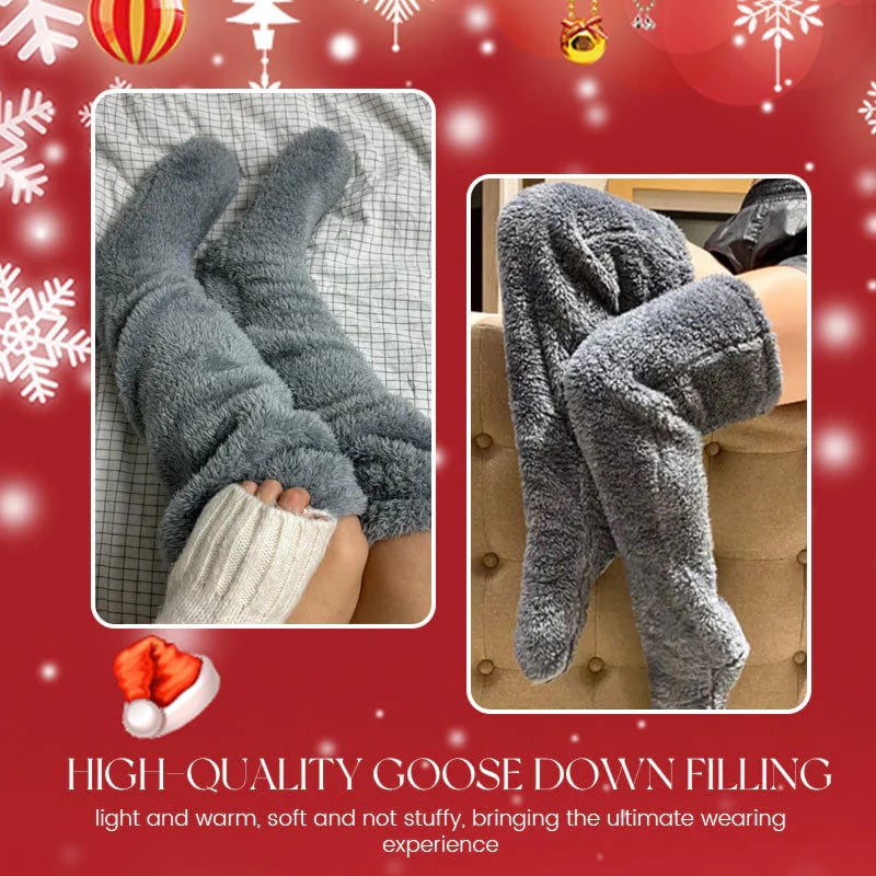 💕Velvety Fleece Knee Socks For Christmas❄️