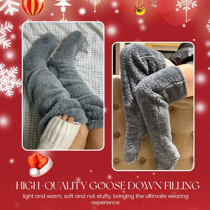 💕Velvety Fleece Knee Socks For Christmas❄️