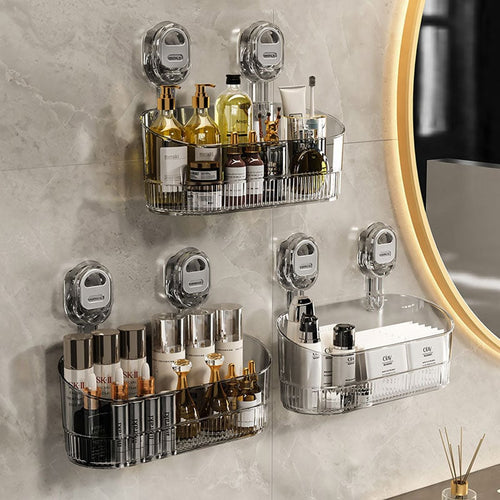🔥No-Drill Bathroom Suction Storage Box