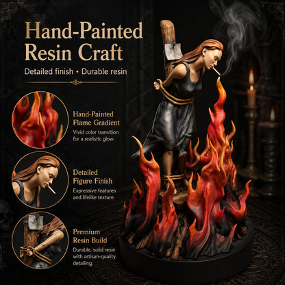 🔥Witch Burn Sculpture Backflow Incense Burner | Gothic Art Incense Holder