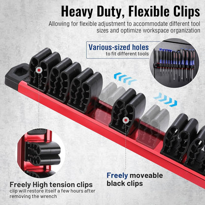 🧲🛠️Magnetic Wrench and Screwdriver Organizer – Tool Organizer for Workshop & Garage