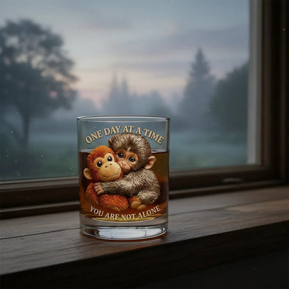 🐵Punch the Monkey Whiskey Glass