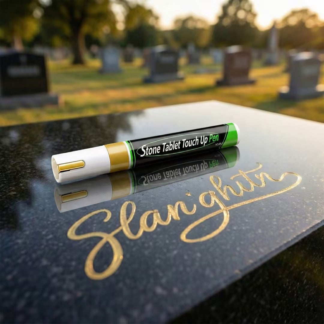 🐦Golden Tombstone Marker Pen for Restoring Faded Grave Inscriptions