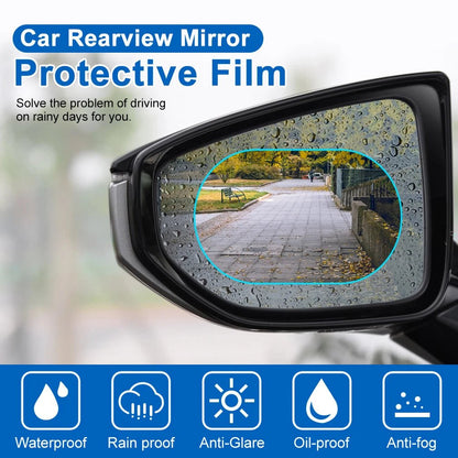 Anti-Rain Rearview Mirror Film 🌧️ Drive Safely in Any Weather ✈Fast Shipping Worldwide