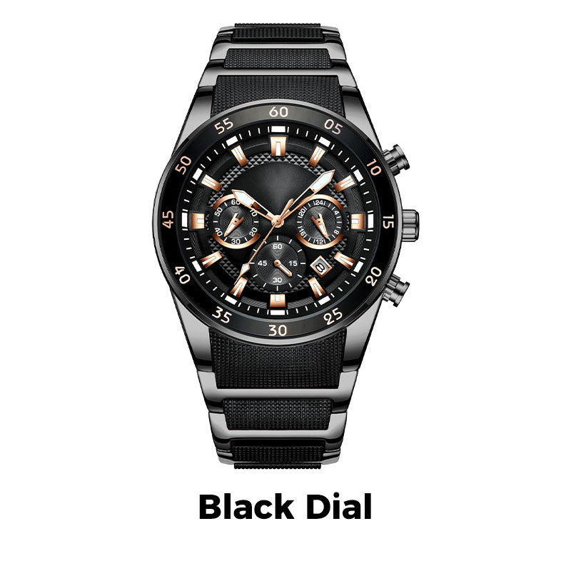 ⌚49% OFF NOW! ✨ Men's Waterproof Multifunctional Quartz Watch – Chronograph Design, Luminous Hands & Stainless Steel 🌊