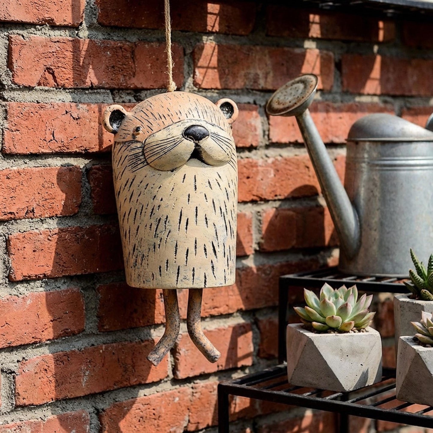🌿Handmade Whimsical Animal Wind Chime Ornaments