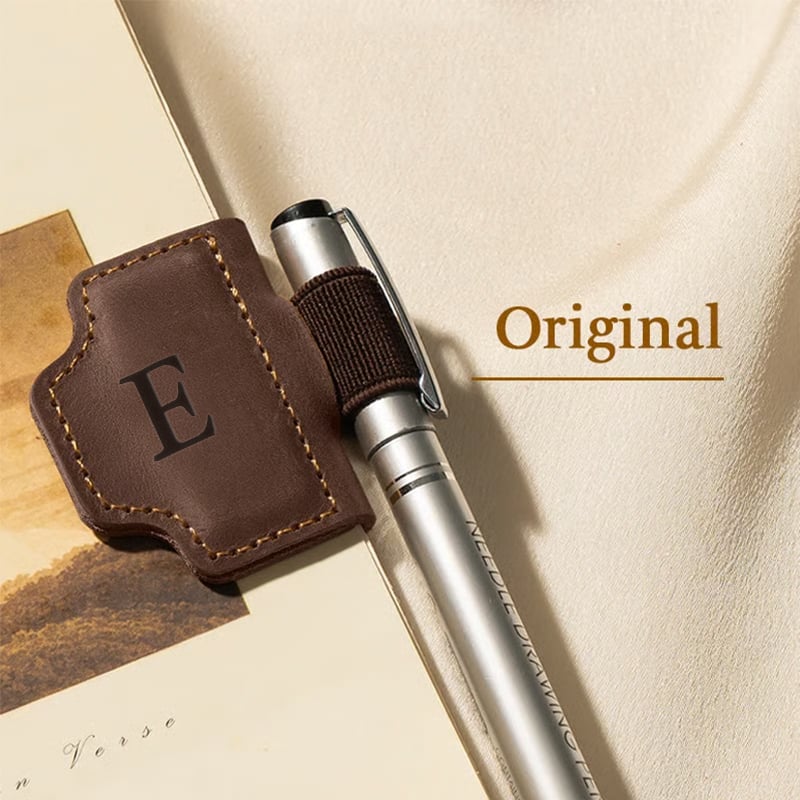 🔥Personalized Magnetic Leather Pen Holder Bookmark