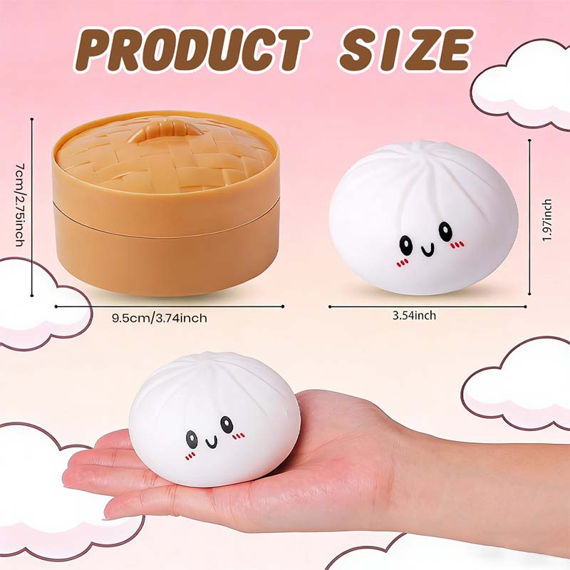 ⭐Ultra-rare Rainbow Smile Bun Squishy