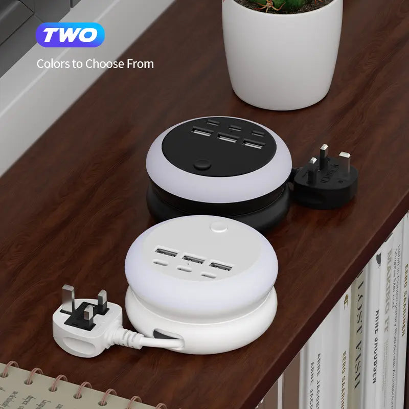 🔥Summer Hot Sales - Save 49% OFF🔋 Portable Power Strip with USB-C Charging & LED Lights ✨ – 6 USB Ports for Home 🏠, Office 💻 & Travel ✈️