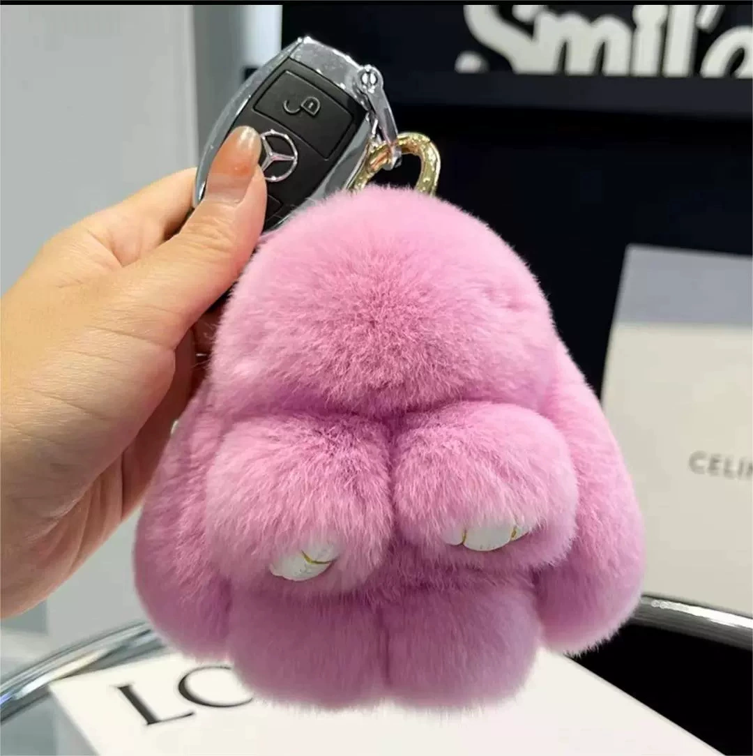 Plush Bunny Keychain Pendant