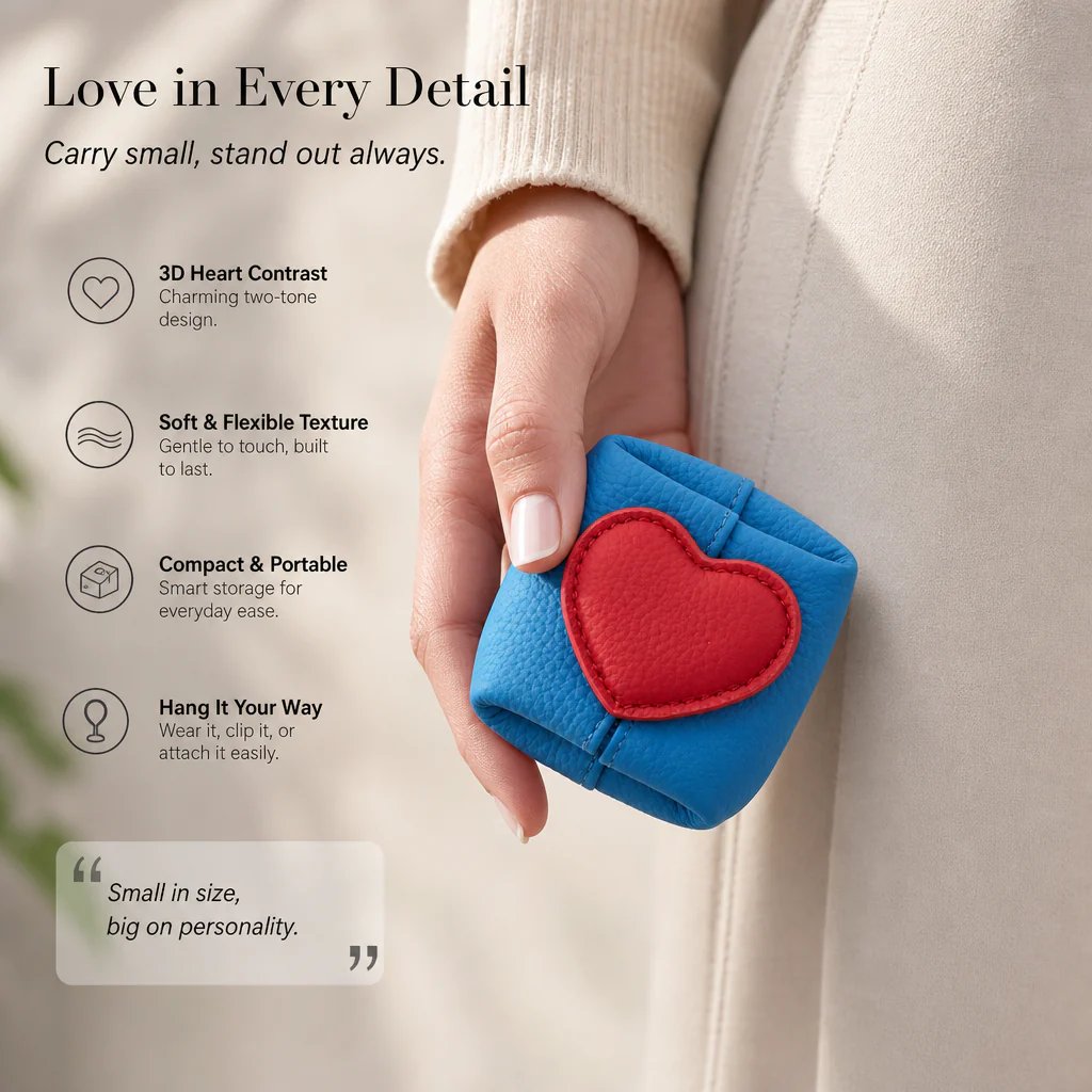 🥳2026 HOT SALE🥳💞50K+ SOLD! 💖Sweetheart Mini Leather Pouch