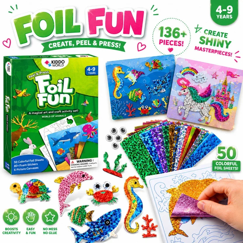 🎃Halloween Deal 48% OFF!Foil Art Fun Craft Activity Set