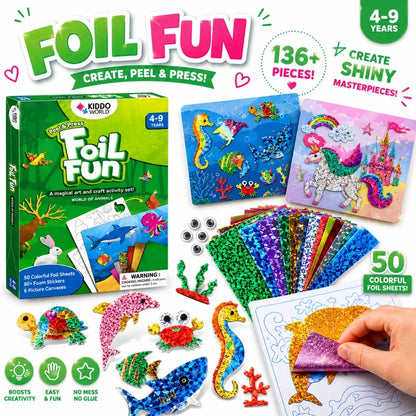 🎃Halloween Deal 48% OFF!Foil Art Fun Craft Activity Set