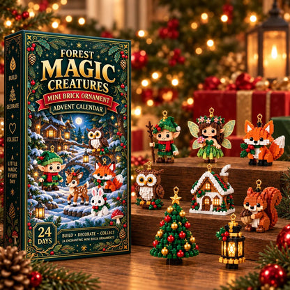 ⏳ Last day to save 49% – 🎄 24-Day Forest Magic Creatures Brick Ornament Advent Calendar