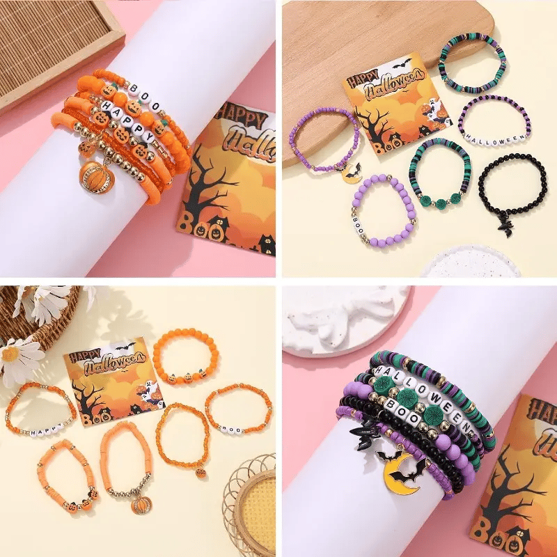 🔥Last Day 50% OFF - Halloween Series Cartoon Soft Clay Bracele