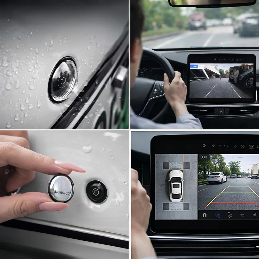 Car camera protective cover, specifically designed for 360° reversing camera, rainproof rear lens cover