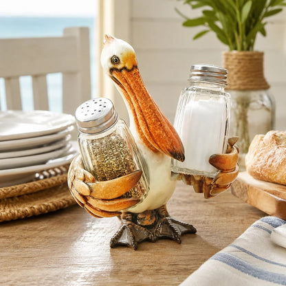 🤣Coastal Animal Salt & Pepper Shaker Holder Set