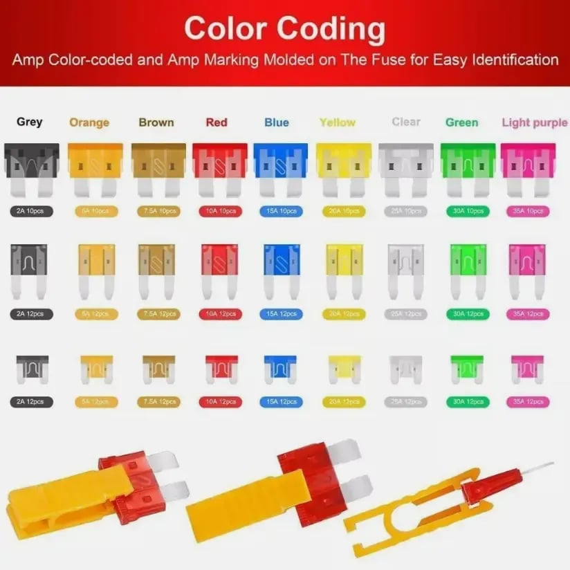 🔧 306 PCS Car Blade Fuse Assortment Set