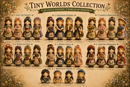 🎁Last Day:49% OFF🧵 Tiny Worlds Collection – Patchwork DIY Kit Series