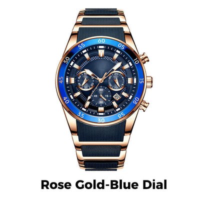 ⌚49% OFF NOW! ✨ Men's Waterproof Multifunctional Quartz Watch – Chronograph Design, Luminous Hands & Stainless Steel 🌊