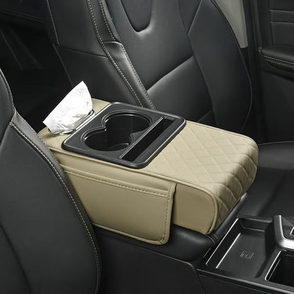⏰Final 3 Hours: Only ＄33.99🎉Multifunctional PU Leather Car Armrest Box Mat