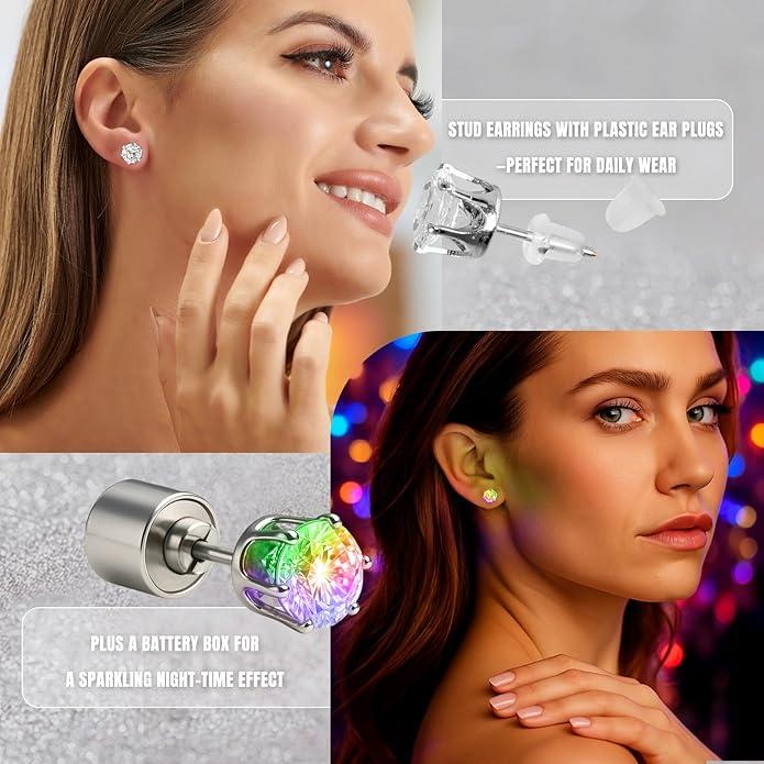 🔥Christmas Early Discount✨LED Earrings, Light Up Stud Earrings