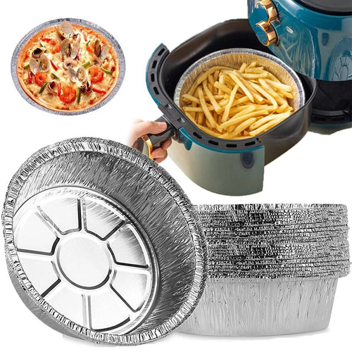 50-Piece Reusable Aluminum Foil Cooking Basket Inserts