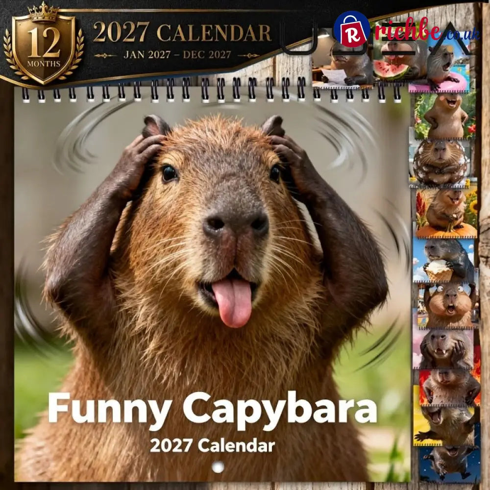Funny Capybara Calendar 2027 - A - HOT SALE