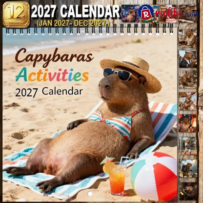 Funny Capybara Calendar 2027 - B - HOT SALE