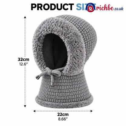 💗Hot Selling💥Ultimate Warmth 3-in-1 Winter Beanie - Grey