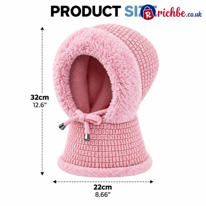 💗Hot Selling💥Ultimate Warmth 3-in-1 Winter Beanie - Pink