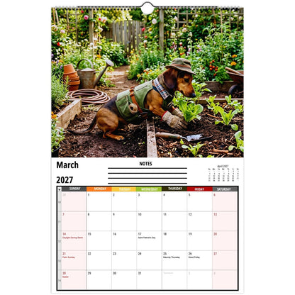 ✨ Funny Dachshund Wall Calendar 2027