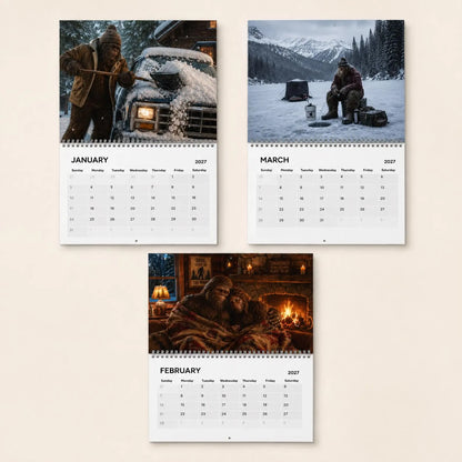🦶Bigfoot 2027 Calendar - Funny Sasquatch Wall Calendar