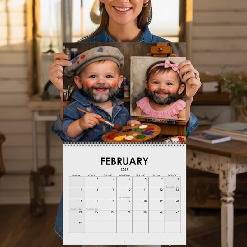 Bearded Babies 2027 Calendar