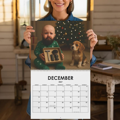 2027 Bearded Babies Wall Calendar