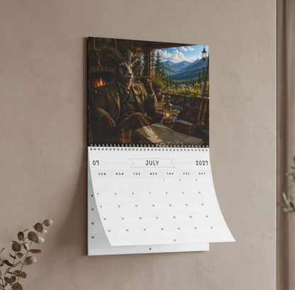Cryptid Lounge 2027 Wall Calendar, Distinguished Monsters Art Calendar
