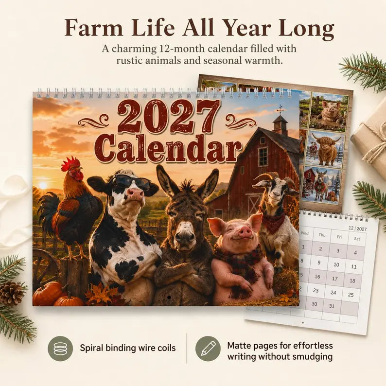 2027 Farm Animal Friends Calendar