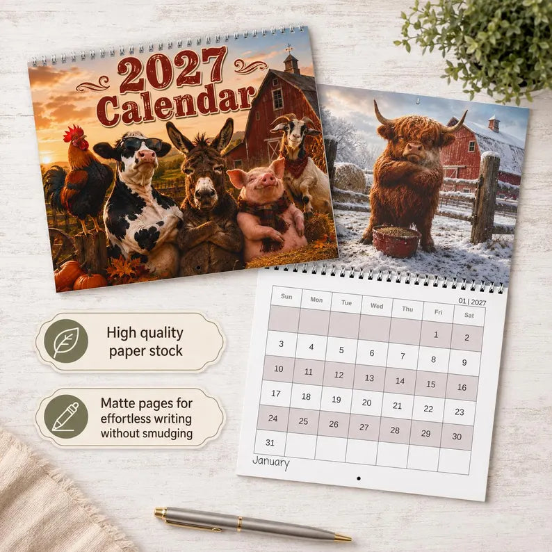 2027 Farm Animal Friends Calendar
