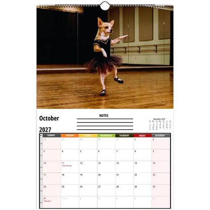 Funny Chihuahuas Wall Calendar 2027