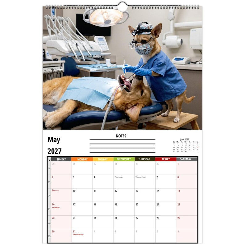 Funny Chihuahuas Wall Calendar 2027