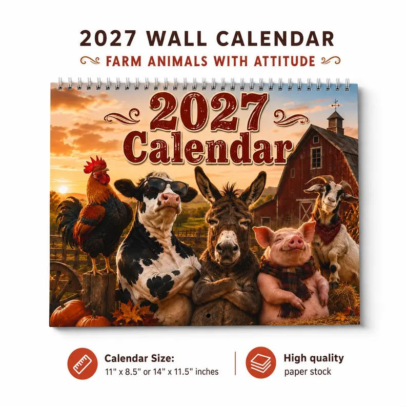 2027 Farm Animal Friends Calendar
